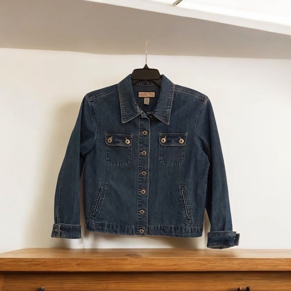 Jamaica Bay Jackets & Blazers - Vintage 80's JAMAICA BAY Blue Denim Button Up Jean Jacket Womens Size L